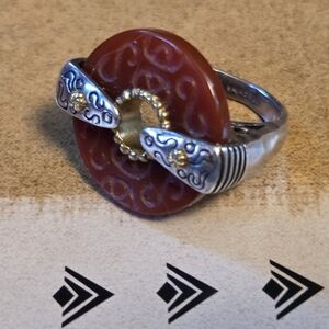 Silpada Sterling Silver & Carnelian Ring